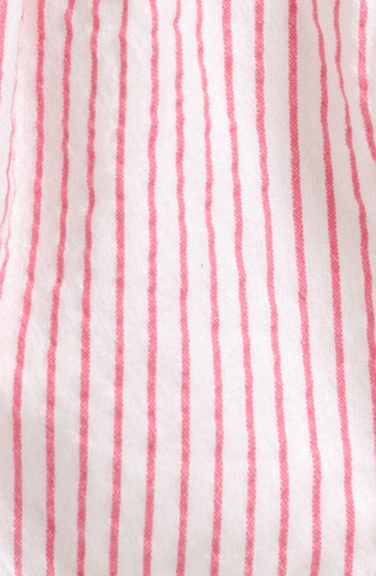 Shop Nordstrom Belted Cotton Seersucker Shorts In Pink- White Calvin Stripe