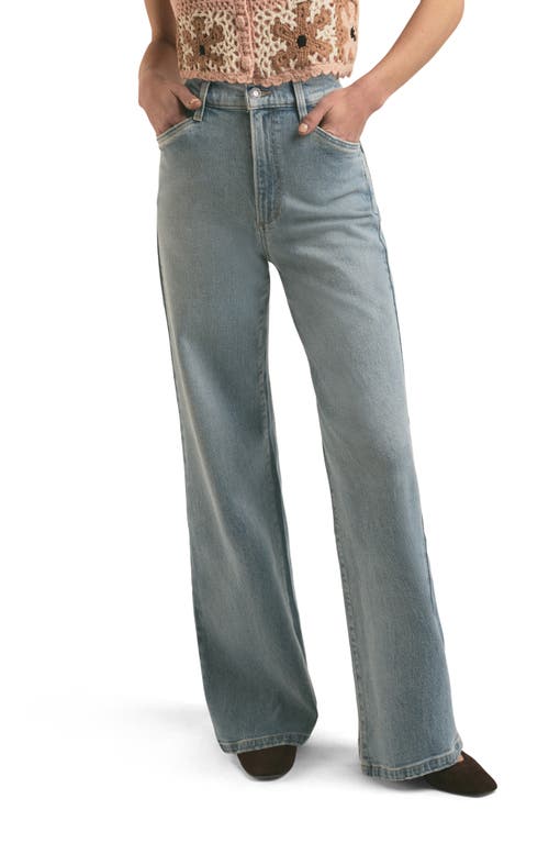 Shop Favorite Daughter The Mischa Super High Waist Wide Leg Jeans In Tahoe