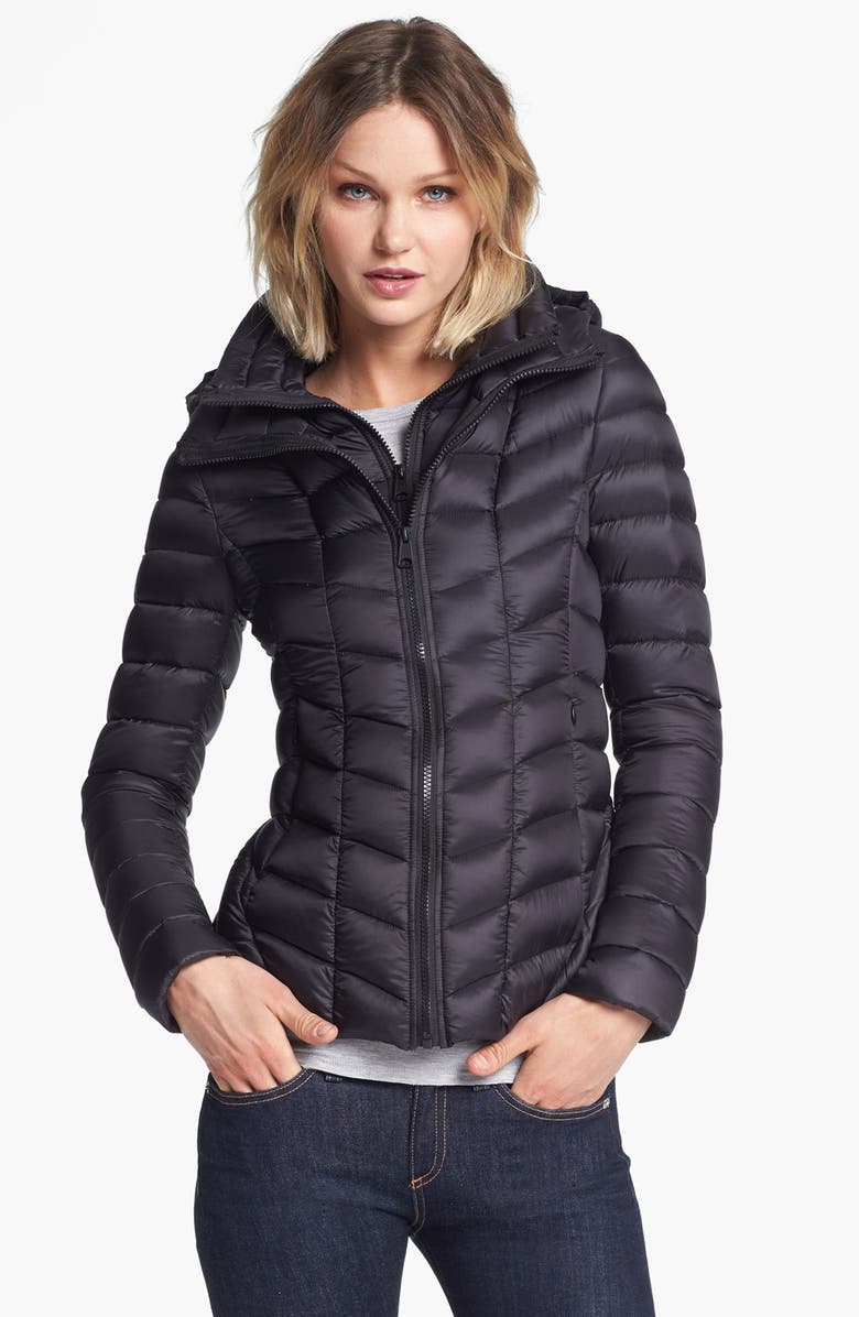 Soia & Kyo Hooded Packable Down Jacket with Front Insert | Nordstrom