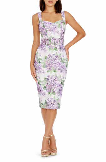 Dress the Population Nicole Floral Sequin Embellished Sheath Cocktail Dress Nordstrom