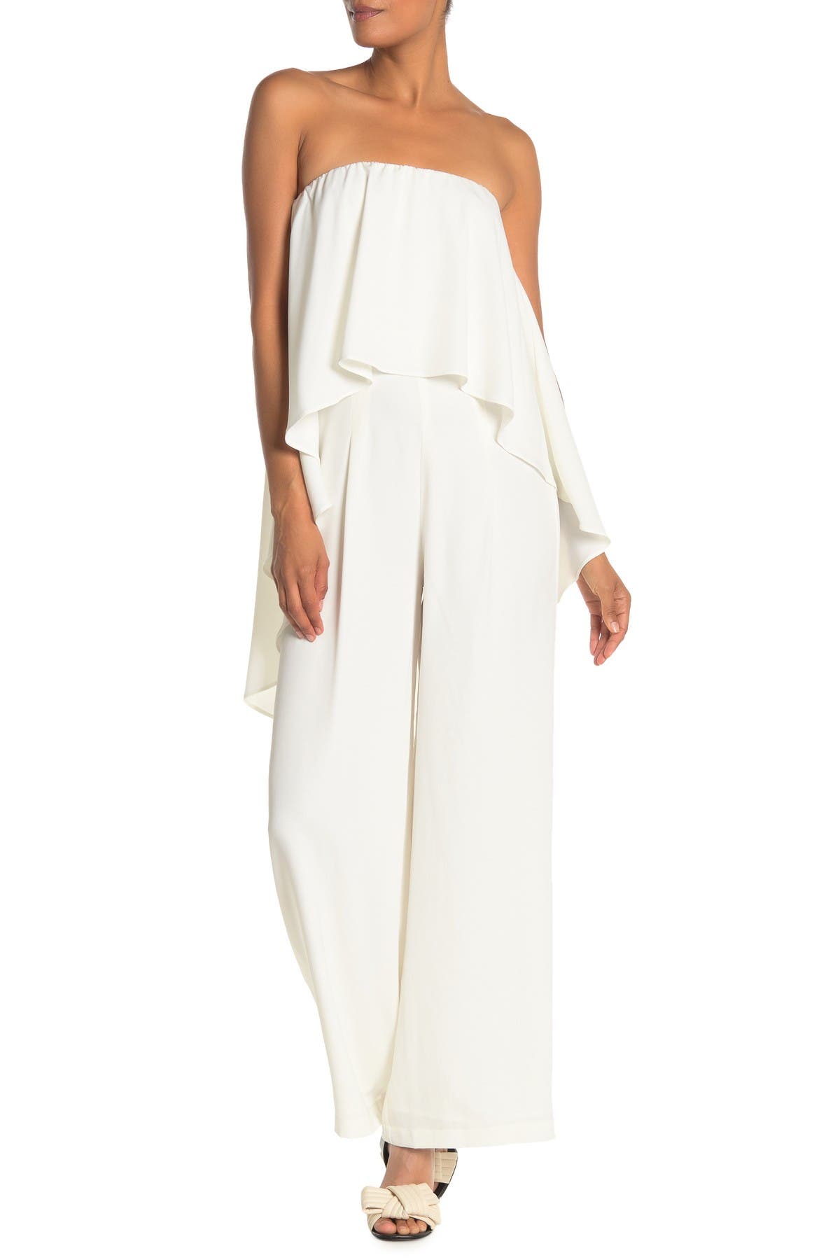strapless popover jumpsuit