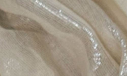Cole Haan Metallic Stripe Oblong Scarf In Ivory