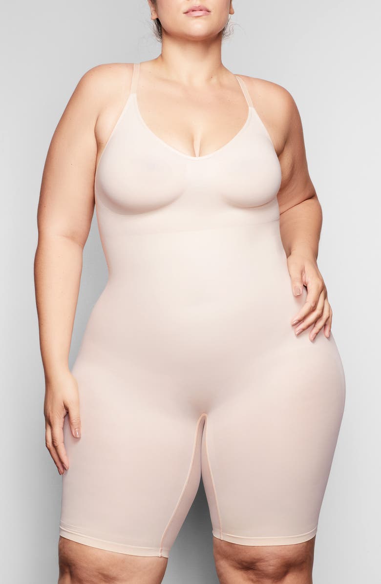 SKIMS Sculpting Seamless Mid-Thigh Bodysuit, Main, color, MICA