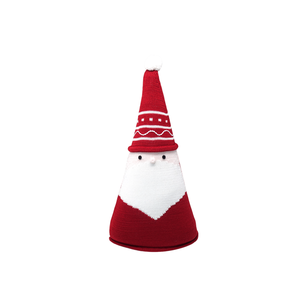 Melange Collection Santa Cone Pillow, 15" In Red