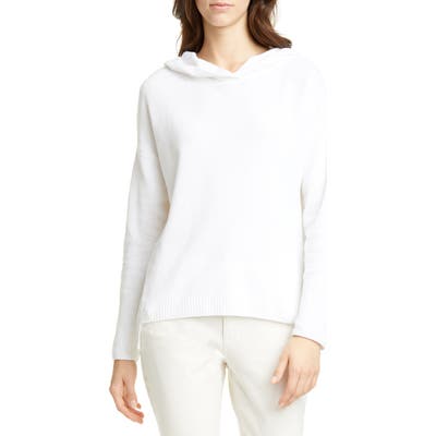 Eileen Fisher Hooded Boxy Organic Cotton Top