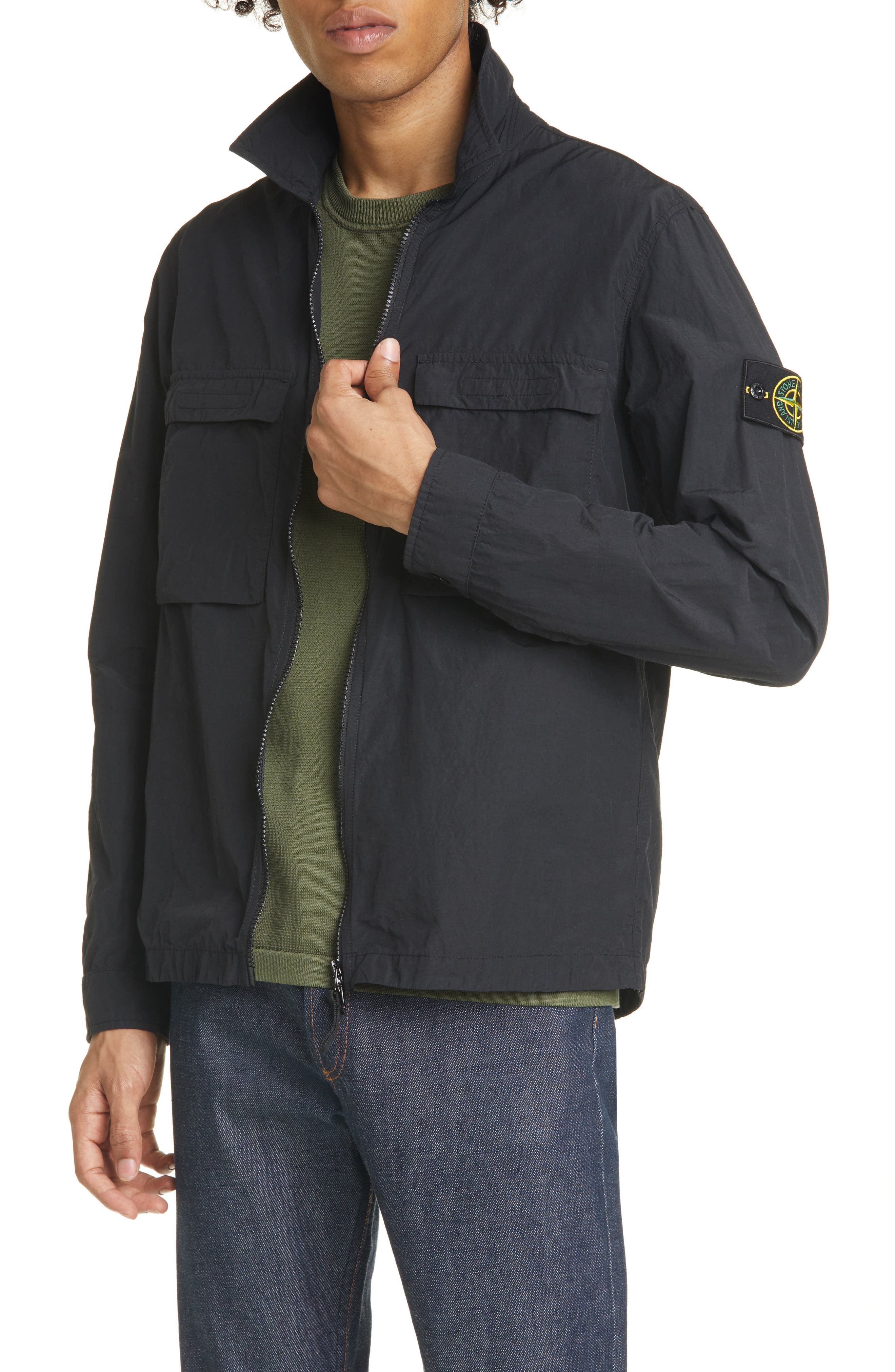 shirt jacket stone island