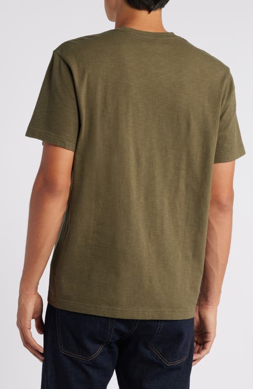 Shop Treasure & Bond Slub Jersey Crewneck T-shirt In Olive Night