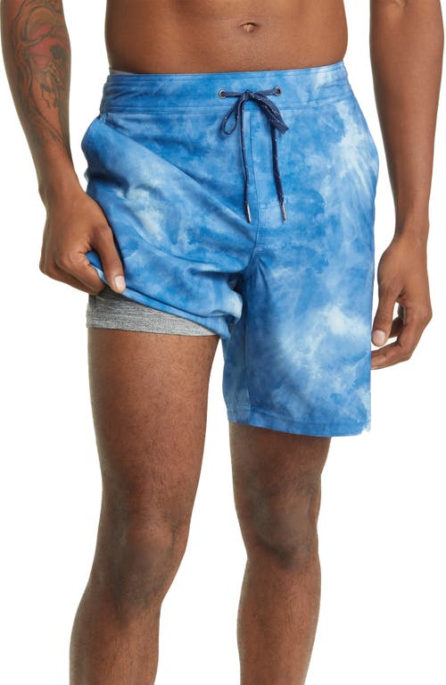 The Ozone Water Repellent Board Shorts in Clark Blue