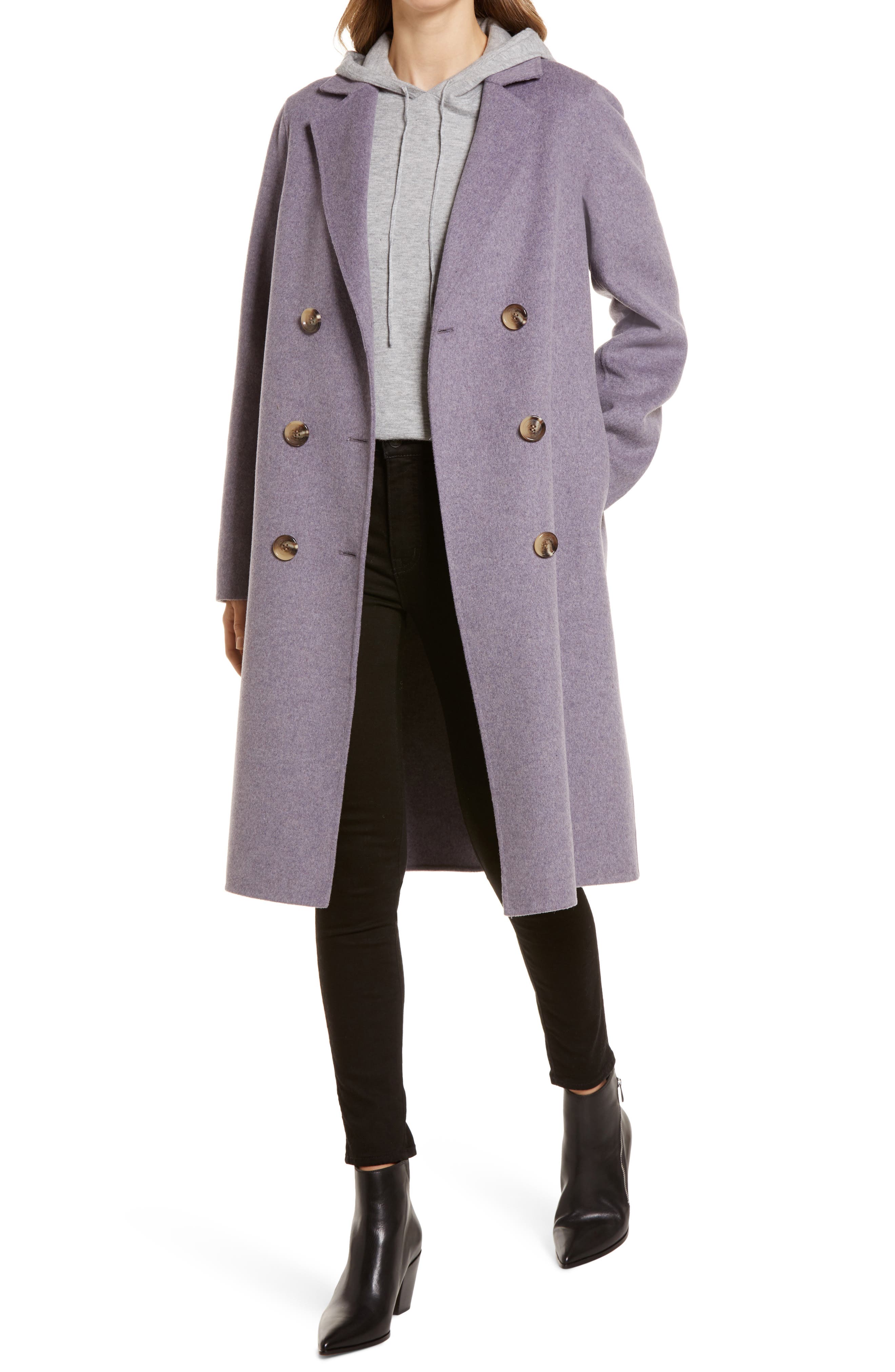 plum wool coat