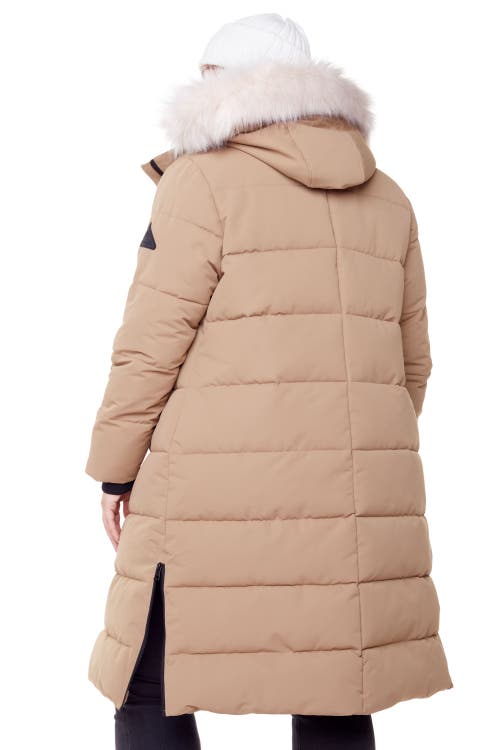Alpine North Kluane Women's Vegan Down (recycled) Ultra Long Length Parka In Camel