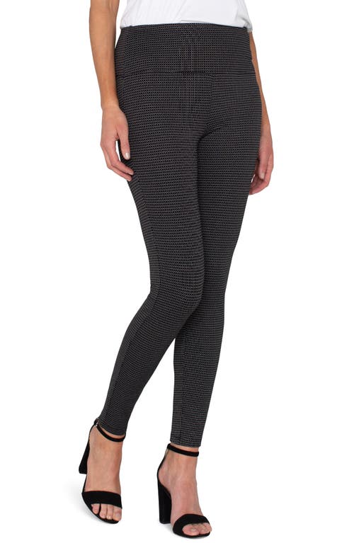 Shop Liverpool Reese Seam Detail Ankle Leggings<br /> In Black/white