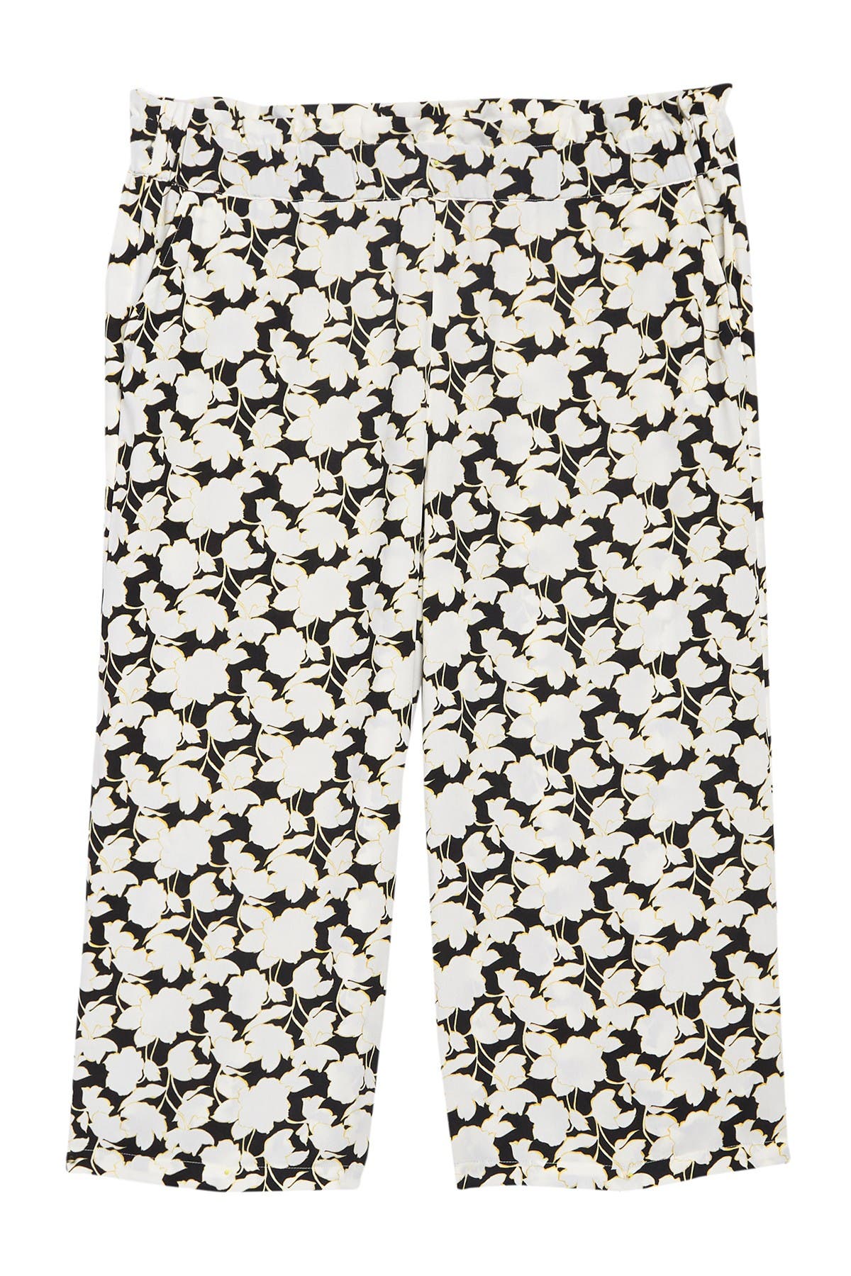 plus size wide leg crop pants