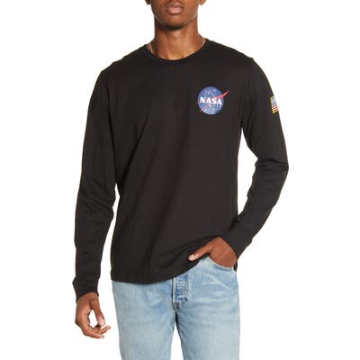 Alpha Industries Space Shuttle Long Sleeve T-Shirt, Black