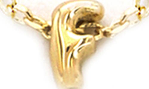 Panacea Bubble Initial Necklace In Gold-f