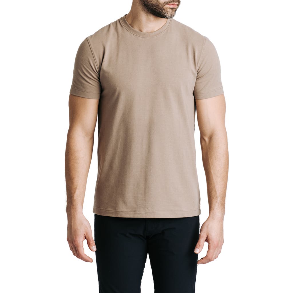 Western Rise Cotton Blend Jersey T-Shirt in Sand