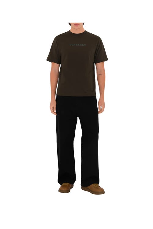 Burberry Brown Printed Paisley Logo T-shirt In Shadow