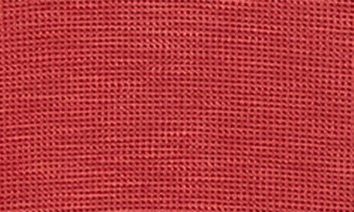 Nicoby Waffle Stitch Polynosic Quarter Zip Pullover In Dark Red