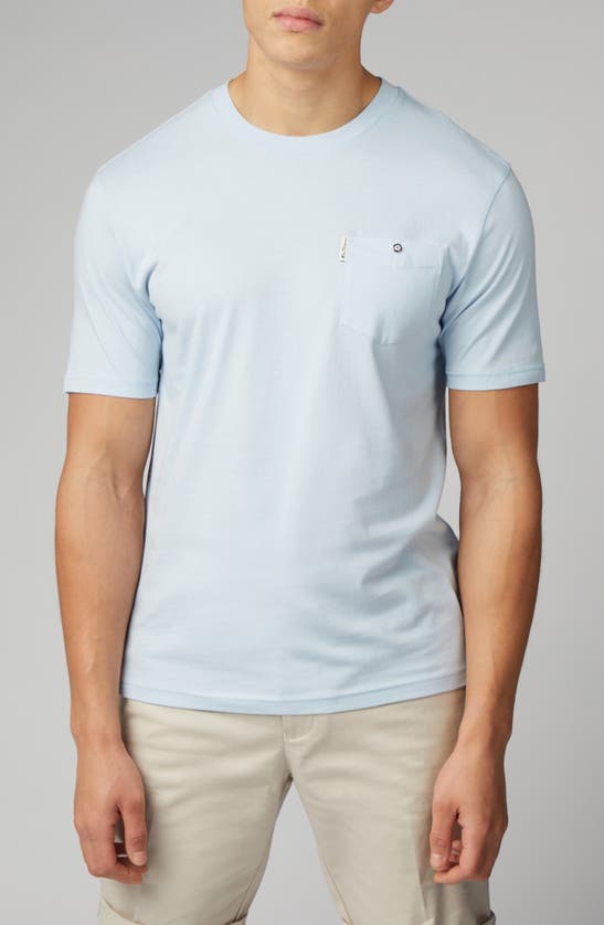 Shop Ben Sherman Signature Pocket T-shirt In Pale Blue