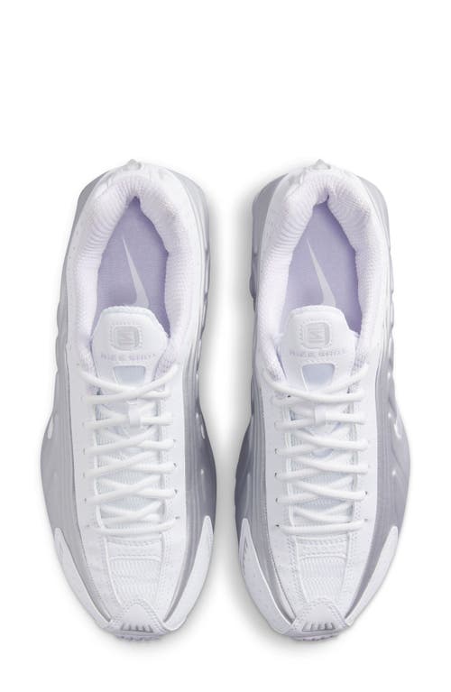 Shop Nike Shox R4 Sneaker In White/barely Grape/platinum