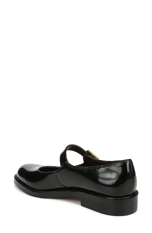 Franco Sarto Melfi Mary Jane Block Heel Flats In Black