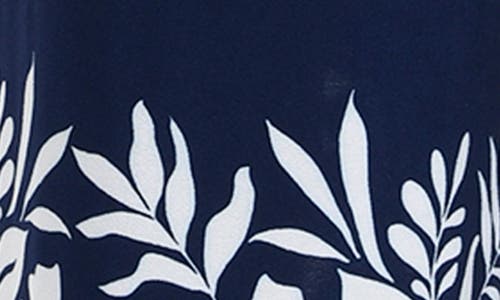 Shop La Blanca Border Print Palazzo Pants In Indigo