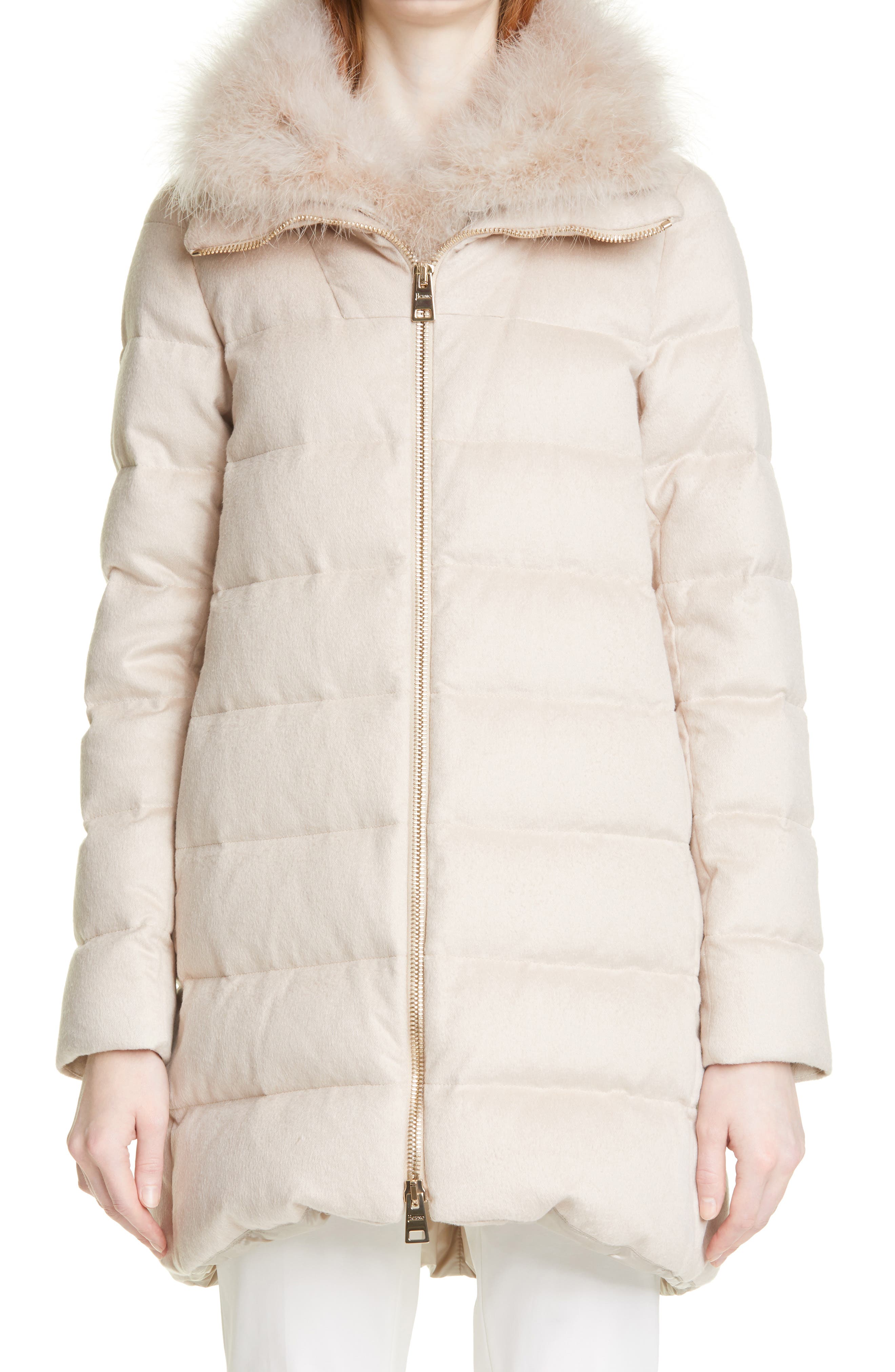 feather and down puffer coat