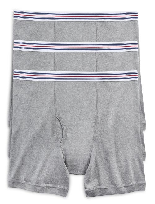 Harbor Bay by DXL 3-pk Boxer Briefs Grey at Nordstrom, Big