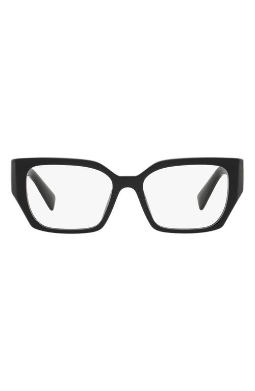 54mm Rectangular Optical Glasses in Black