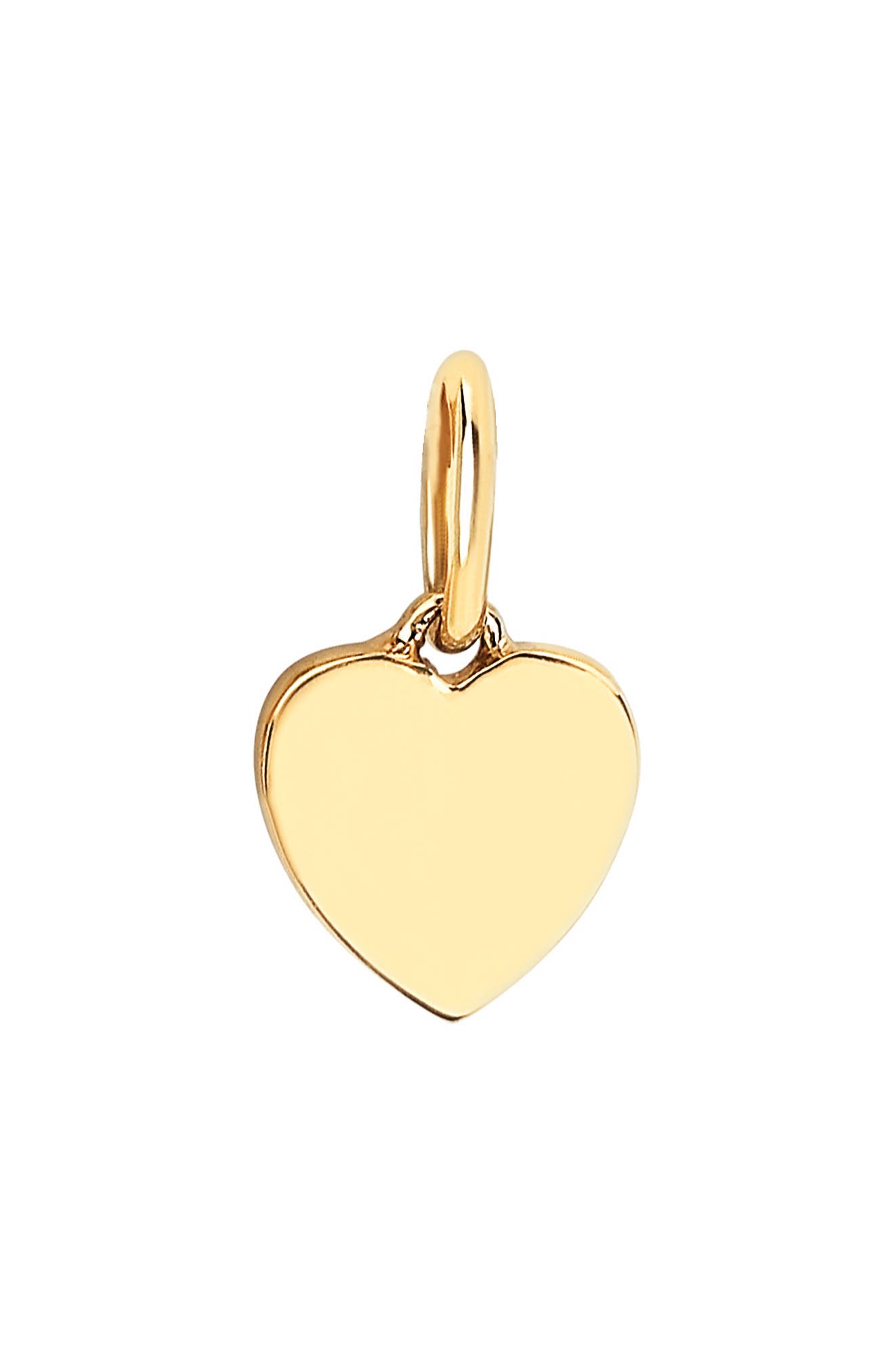 14k gold m charm