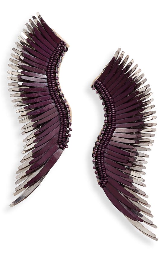 Click to view more detailed imagery on our partner's website Mignonne Gavigan Madeline Fringe Earrings In Warm Grey