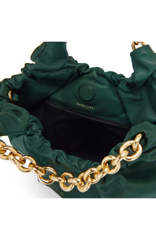 Demellier Small Miami Bag Forest Green Smooth In Forest Green