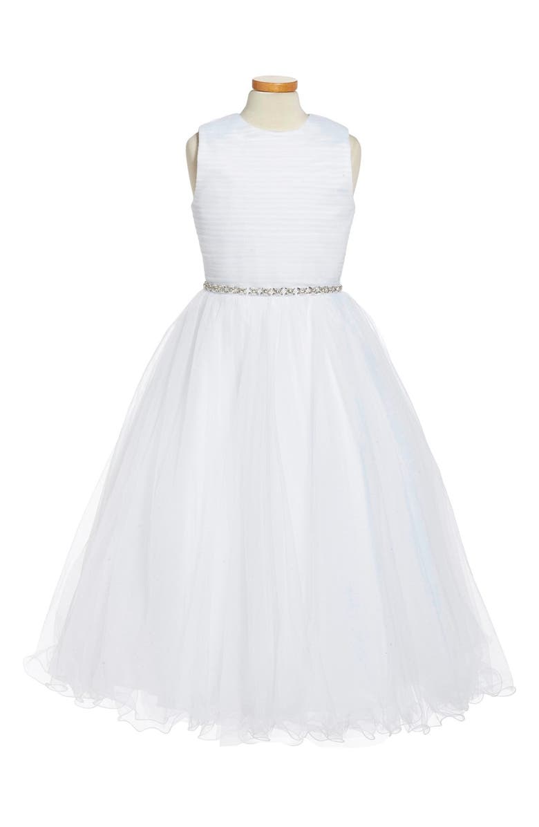 Joan Calabrese for Mon Cheri Sleeveless Ruched Bodice First Communion ...
