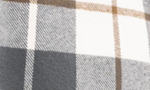 Thread & Supply Lilou Plaid Cotton Flannel Button-up Shirt In Black Olive Plaid