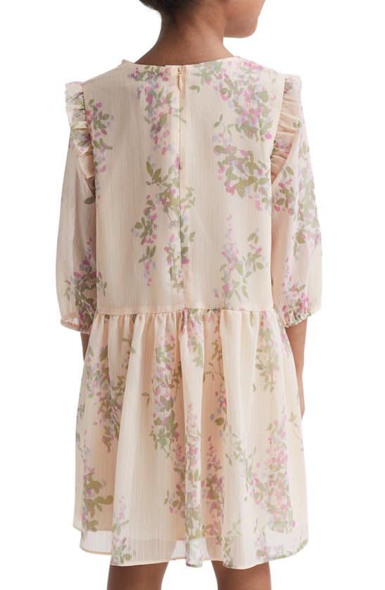 REISS REISS KIDS' AMBER FLORAL CHIFFON DRESS 