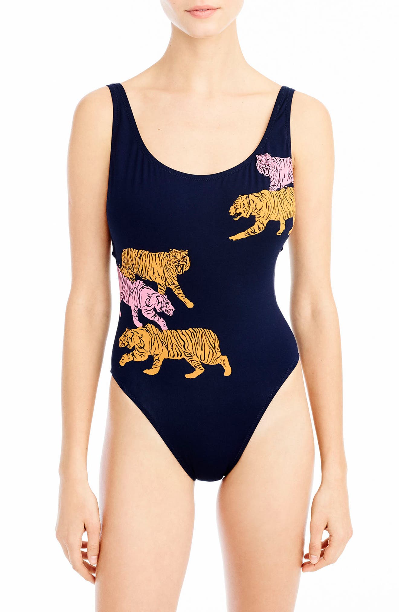 J Crew Tigers One Piece Swimsuit Nordstrom Rack