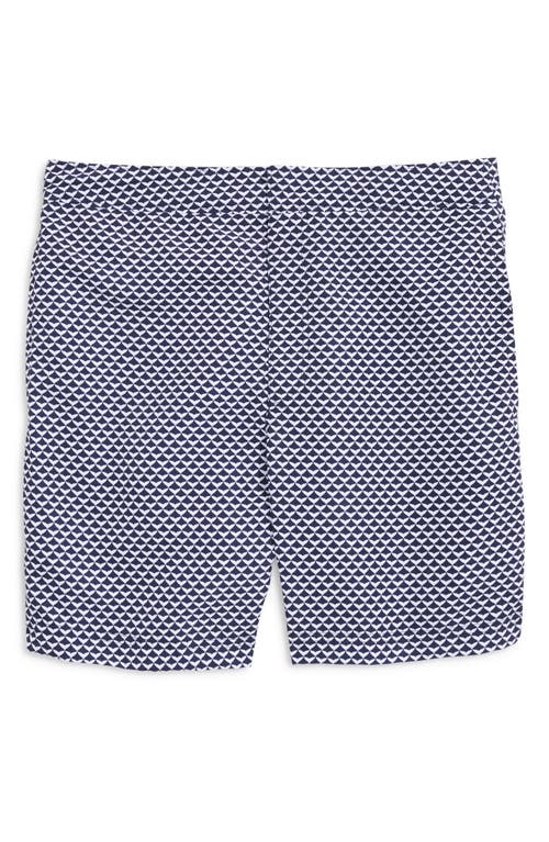 Vineyard Vines Tides Swim Trunks In Whale