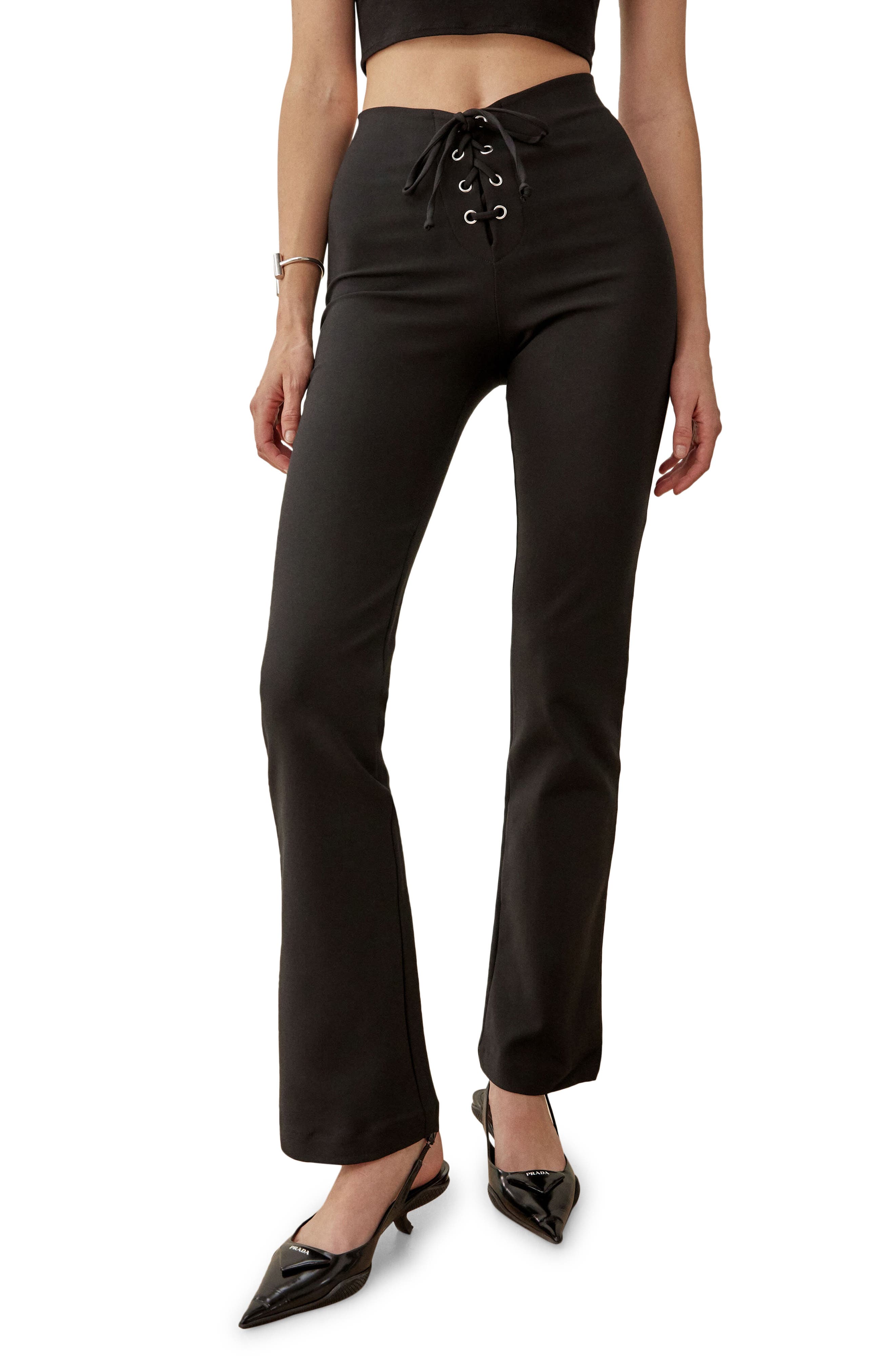 reformation black pants