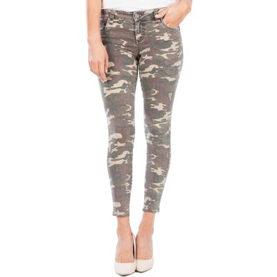 Kut From The Kloth Connie Raw Hem Ankle Skinny Jeans, Green