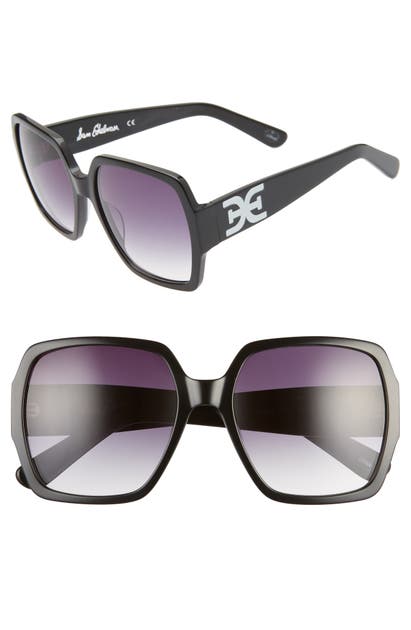 SAM EDELMAN 65MM GRADIENT OVERSIZE SQUARE SUNGLASSES,SE169