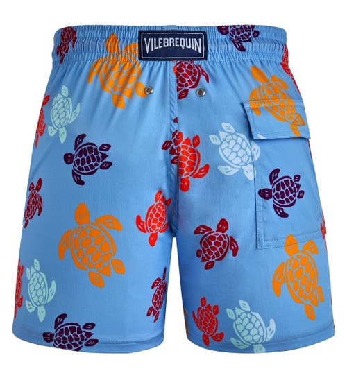 Vilebrequin Badehose Swim Shorts In Fleur De Lin