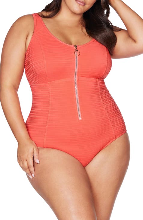 Aria Fuselli One-Piece Swimsuit (Regular & Plus Size)
