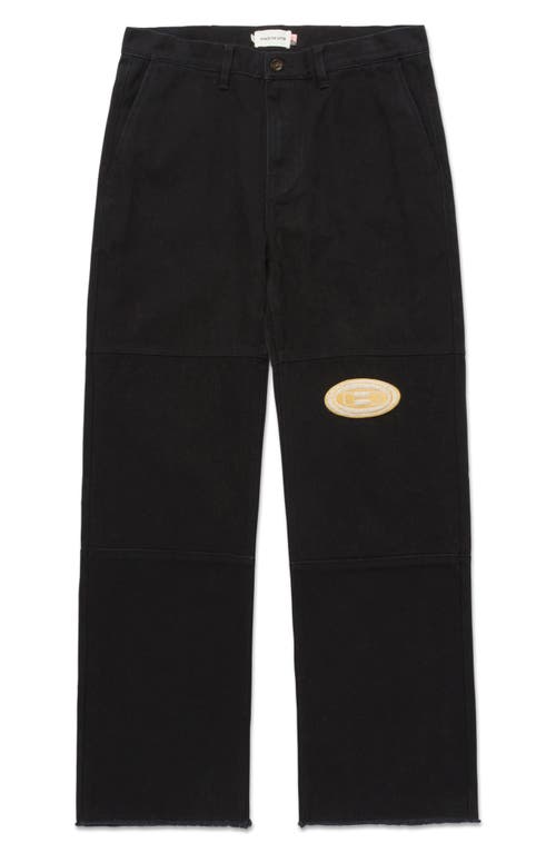 Shop Honor The Gift Washed Cotton Canvas Pants In Black