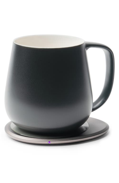 Ohom Ui+ Mug & Warmer Set In Inkstone Black