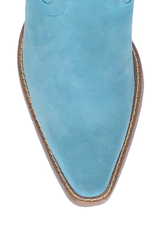 Dingo Day Dream Fringe Embroidered Western Boot In Blue