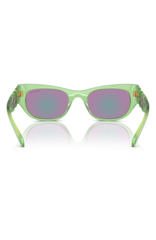 Shop Swarovski 51mm Pillow Sunglasses In Green