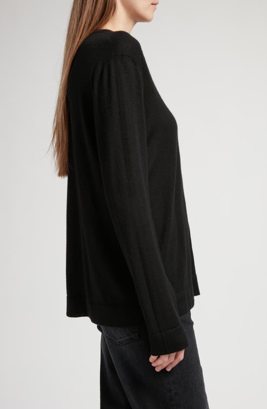 The Row Filippa Wool Sweater In Black