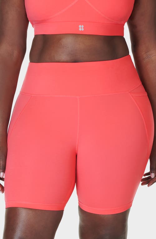 Sweaty Betty Bike Shorts In Coral Pink