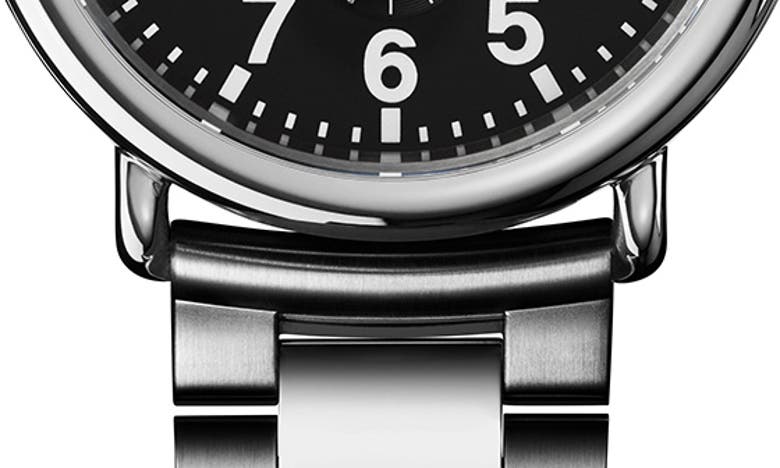 Shop Shinola Runwell Sub Second Bracelet Watch, 47mm In Black