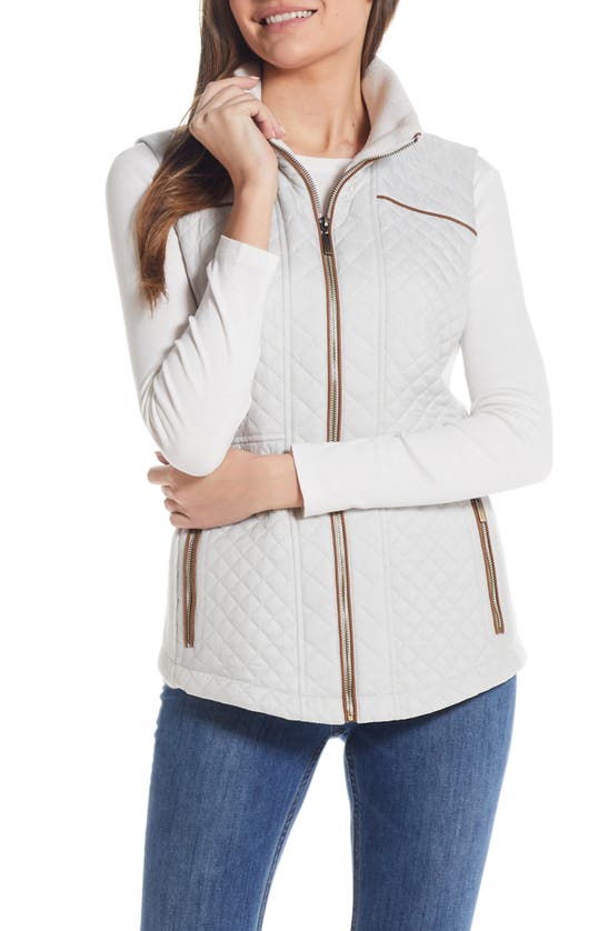 Gallery Quilted Water Resistant Vest In Storm Cloud