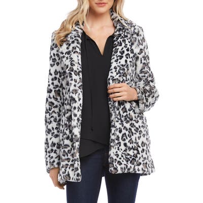 Karen Kane Faux Fur Jacket, White